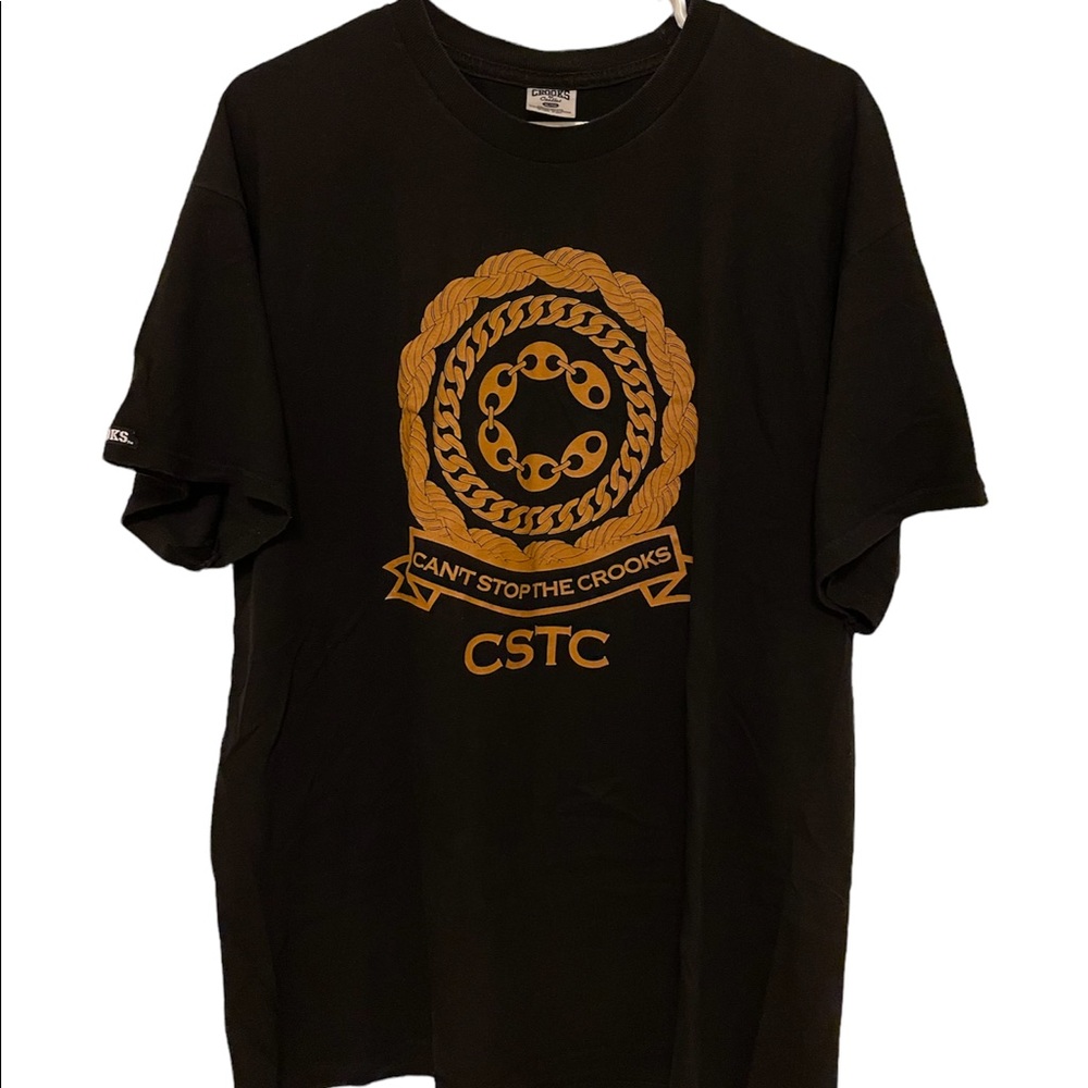 Vintage Crooks & Castle Men’s T-Shirt, 100% Cotton Printed Top~ Size XL